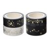 Lilihuimaoyi 4 Rolls Washi Masking Tape Decorative Washi Tape Scrapbooking Tape Sticky Paper Craft Supplies Washi Paper Material for Planner Accents Hand Accounts, Gold