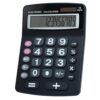 Lily' Home Jumbo 12 Digit with Solar Power, Large LCD Display - Desktop Calculator, Dual Power, Large Button Design, Battery Operation, Easy-to-Read Tilted, for Home, Office, School, Class & Business