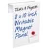 Lincia Magnetic Cubicle Whiteboard 8" x 10" with Name Plate Holder, Double Sided Magnetic Small Dry Erase Board, Erasable Memo Board for Office, Home, Dorm, 2 Inch Thick Cubicle Wall and Panels