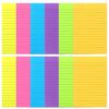 Lined Fluorescent Self Stick Notes Portable Memo Pads for Office