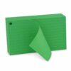 Lined Loose-Leaf, 200g Paper, 200g Grass Green Lined Cards 80ct