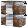 linqin 2 Pack Cute Vulpine Underbed Shoe Organizer