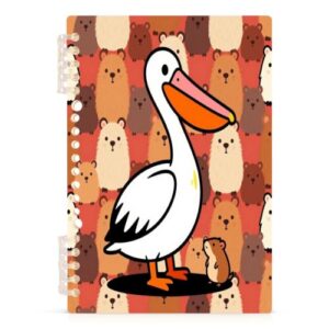 linqin A5 Journal Notebook with Ringing Binder 1 Pack