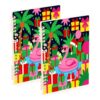 linqin A5 Journal Notebook with Ringing Binder 2 Pack