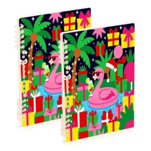 linqin A5 Journal Notebook with Ringing Binder 2 Pack