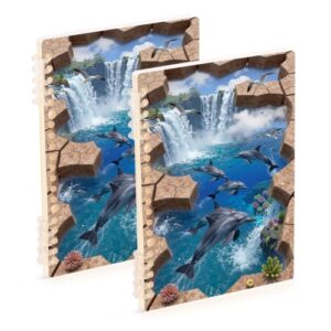 linqin A5 Journal Notebook with Ringing Binder 2 Pack