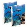 linqin A5 Journal Notebook with Ringing Binder 2 Pack