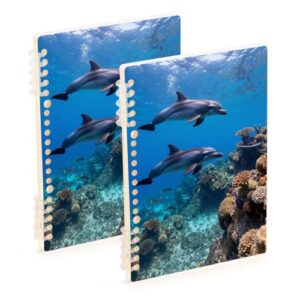 linqin A5 Journal Notebook with Ringing Binder 2 Pack