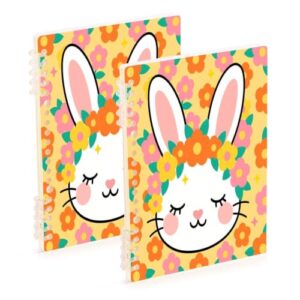 linqin A5 Journal Notebook with Ringing Binder 2 Pack