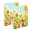 linqin A5 Refillable Loose Leaf Notebook 2 Pack