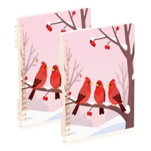 linqin A5 Refillable Loose Leaf Notebook 2 Pack