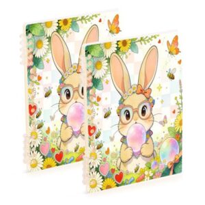 linqin A5 Refillable Loose Leaf Notebook 2 Pack