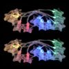 LIOOBO 2pcs LED Star Clip Lamp String 10led Plastic and Iron Wire