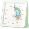 LIORQUE Visual Timer for Kids, 60 Minute Countdown Timer, Light Green