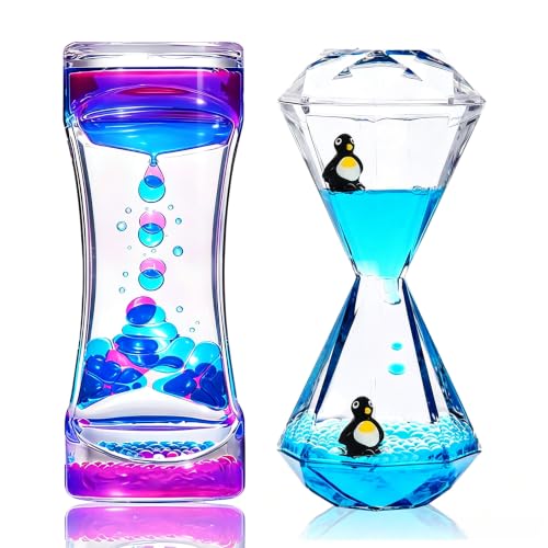 Liquid Motion Bubbler - Colorful Fidget Tubes for Stress Relief and Focus- Calming Visual Play for School, Home, Office - Calming Sensory Toys for Kids with Autism or Special Needs