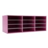 Literature Organizer, 12 Compartments Mailbox with Detachable Shelves