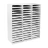 Literature Organizer, 48 Compartments Office Mailbox w/Adjustable Shelves