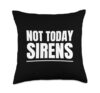 Literature Teacher Not Today Sirens Greek Mythology Odyssey Throw Pillow