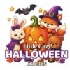 Little Cozy Halloween Friends: Bold & Easy Coloring Book with Cute Animals, Friendly Ghosts, Pumpkins and Cozy Autumn Scenes for Kids, Teens & Adults (Cozy Halloween Collection)