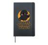 Little dark wings Crow Halloween Hardcover Journal, Black