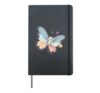 little kids butterfly Hardcover Journal, Black