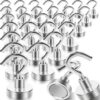 LIUYUX Heavy‑Duty 20‑Pack Strong Magnetic Hooks, 30lb+ Pull Strength Neodymium Magnet Hooks, Multi‑Use Hanging Hooks for Cruise Cabin, Kitchen, Garage & Workshop Upgrade