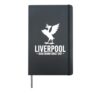 Liverpool Dead Sound Since 1207 Liver Bird White Print Hardcover Journal, Black