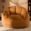 Living&Giving 47.2" Giant Shell-Shaped Bean Bag Chair Oversized for Adults