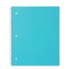 LIVINGLIO GLOBAL College Ruled Poly 1-Subject Notebook with Inside Pockets, 9" x 11", Teal, 100 Heavyweight Sheets