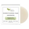 /liv/ Nature Fragrance Free Conditioner Bar | Detangle & Moisturize | Hypoallergenic | Gentle & Safe, Sensitive Scalp & Psoriasis | Unscented | Plastic-Free | Made in USA