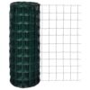 LKJephalotrope Green Euro Fence 82ft x 3.3ft PVC Coated Steel Wire Netting