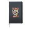 Llama at the mixing desk - Sound Engineer Hardcover Journal, Black