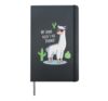 Llama Need's No Drama - Funny Blade Cactus Design Hardcover Journal, Black