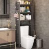LLHBBSHYYDM Freestanding 3 Tier Bathroom Shelf for Small Spaces, Carbon Steel Storage Rack