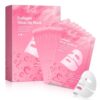 LLQ Collagen & Hyaluronic Acid Sheet Mask (8-Pack) - Deep Hydrating Face Mask with Galactomyces for Pore Refining, Firming & Radiant Skin Care