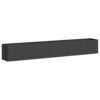 LMTYOENFG Large Rectangular Metal Planter Box, 110.2 x 15.7 x 15.7 Inch Cold-Rolled Steel Raised Garden Bed, Open Bottom Planter for Outdoor Flowers and Vegetables, Black
