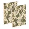 Loancwa A5 size Slider Forest Nightingale Camouflage notebooks 8.3" x 5.7", wide ruled spiral notebook 60 sheets for planner&business