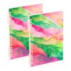 Loancwa A5 size Slider Pattern Of Colorful Mountains notebooks 8.3" x 5.7", wide ruled spiral notebook 60 sheets for planner&business