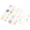 LOCZUK 2 Boxes Hawaiian Ocean Nail Charms, Rhinestones Nail Charms