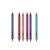 Loddie Doddie Hush Retractable Gel Pens, 0.5 mm Colored Ink, Jewel Tones, 6 Count