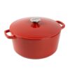 Lodge 5 Quart Cast Iron Elements Enamel Dutch Oven - Apple