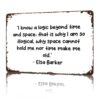 Logic Beyond Time Space Vintage Metal Wall Art Signs 8X12 In