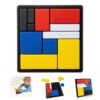 Logic Puzzle Brain Teaser Game for Kids and Adults, 88 Challenges with 4 Difficulty Levels, Portable Brain Training Logic Puzzle Game for Travel, Learning and Thinking Fun