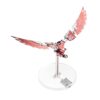 LONGPIN Flying Wings 3D Metal Puzzle Kit - Mechanical Biomimetic Wings with Micro Motor, DIY Kinetic Sculpture for Adults, Precision Electroplating Craftsmanship & Interactive STEM Model Gift（Red）