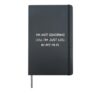 Lost in My Hi-Fi Audio Lover Quirky Reminder Design Hardcover Journal, Black