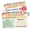 Losyze Teacher Mail Incentive Card, Happy Mail from the Teacher Note to Parents, Preschool, Elementary Classroom Supplies Must Haves