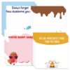 Lovarywow 9PCS Food Inspirational Sticky Notes Gifts 3x3” School Supplies