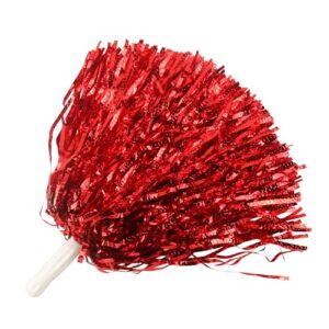 Lovecheer 24PCS Metallic Red Pom Poms Cheerleading
