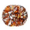 Lovecheer 2PCS Metallic Orange and Silver Pom Poms Cheerleading
