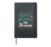 Love Growth Like Flowers Natural Connection Hardcover Journal, Black
